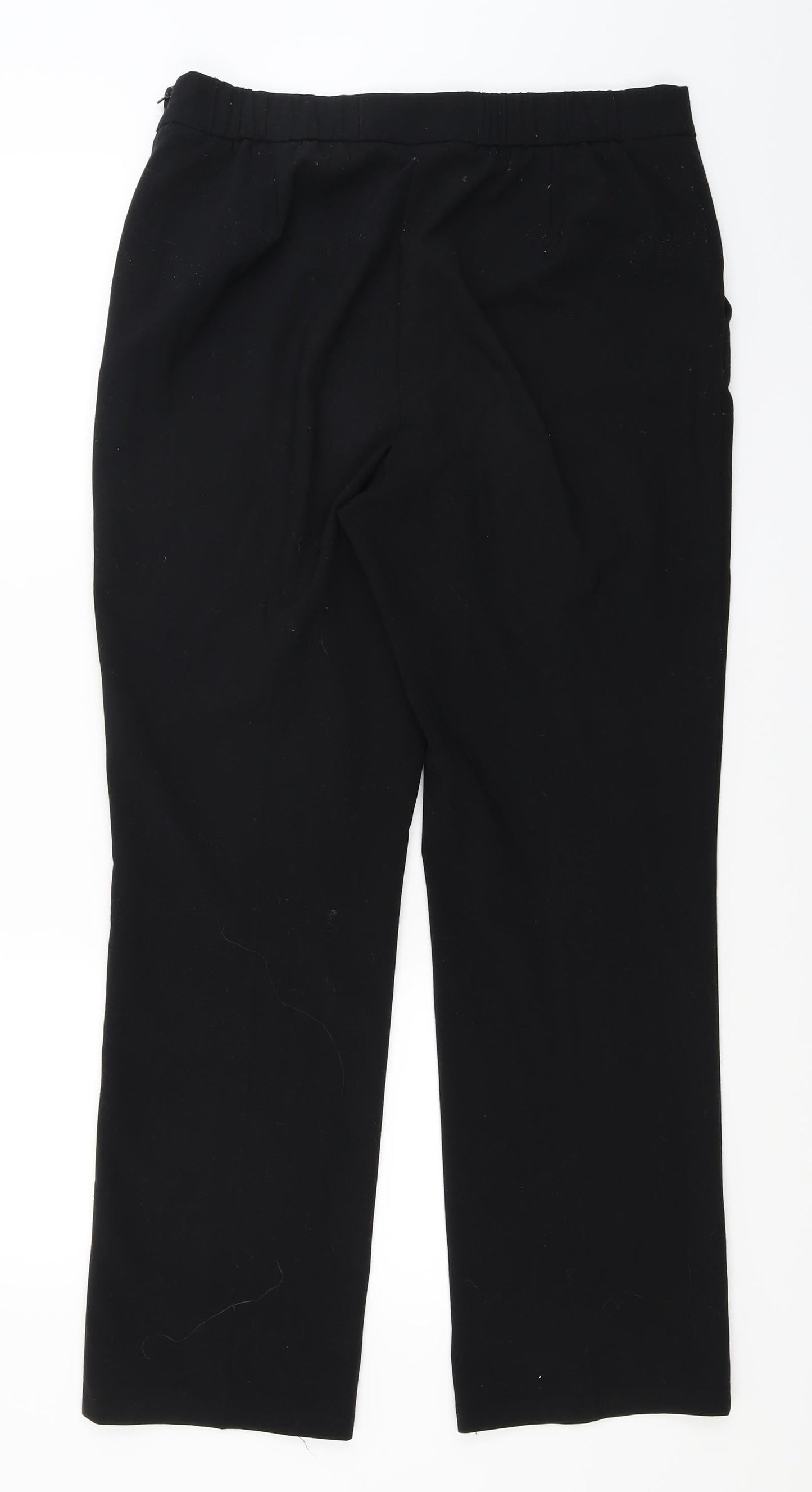 Marks and Spencer Womens Black   Trouser Suit Suit Top Size 12 L28 in - side fastening