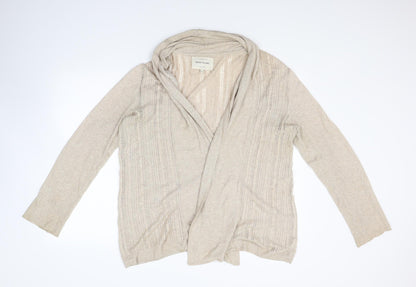 River Island Mens Beige  Knit Cardigan Jumper Size M