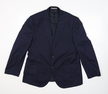 Mens UK Size 42 Marks and Spencer Regular Blue Suit Jacket