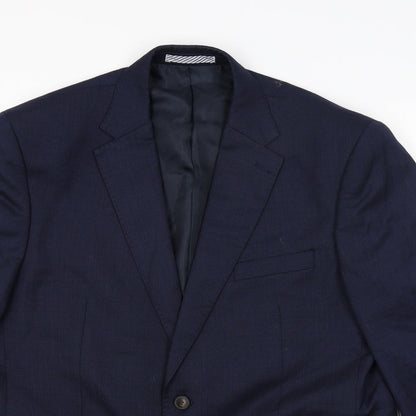 Mens UK Size 42 Marks and Spencer Regular Blue Suit Jacket