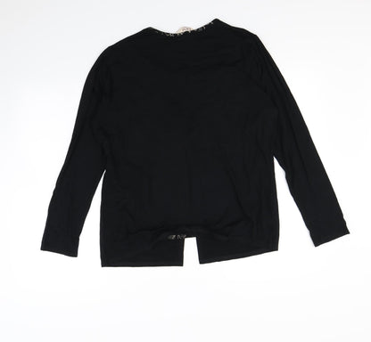 EWM Womens Black   Pullover Sweatshirt Size 14