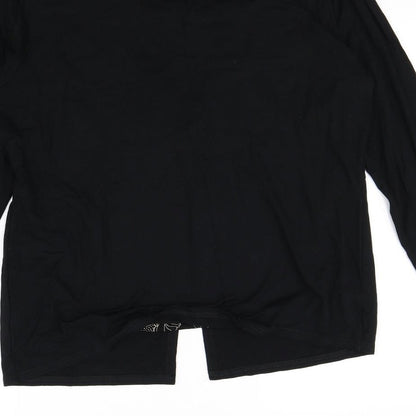 EWM Womens Black   Pullover Sweatshirt Size 14