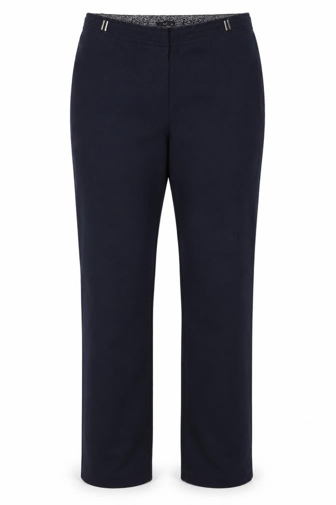 Womens UK Size 14 M&Co Regular Fit Dress Pants Blue Trousers