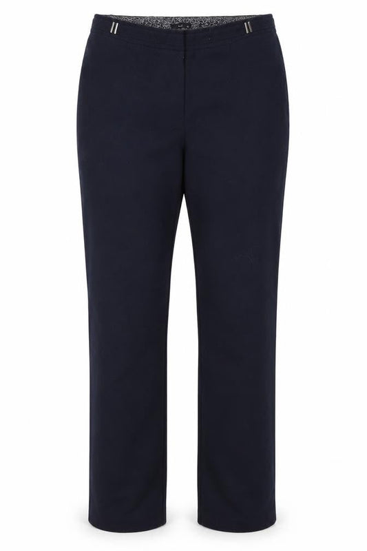 Womens UK Size 14 M&Co Regular Fit Dress Pants Blue Trousers