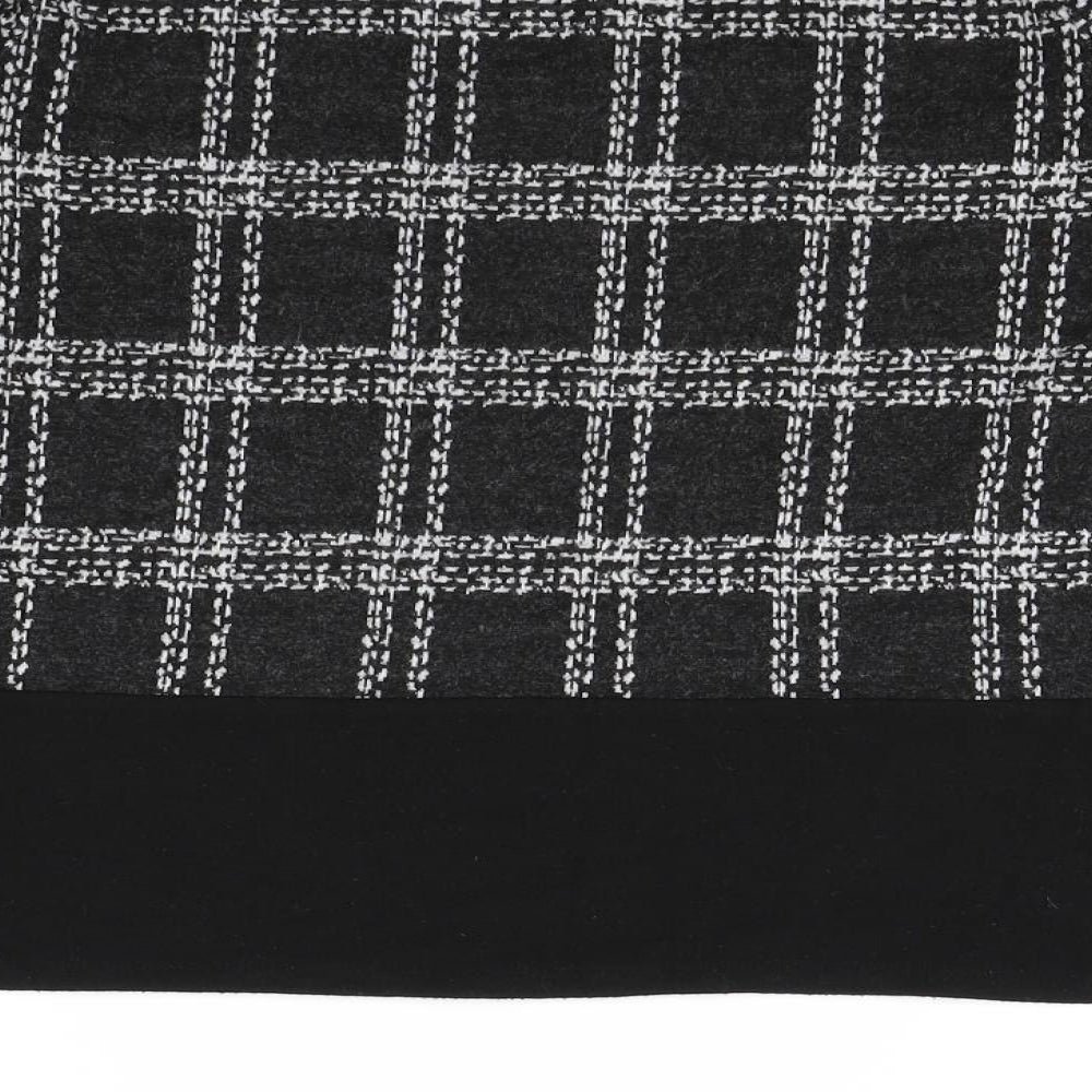 TU Womens Black Check  Pullover Jumper Size 10