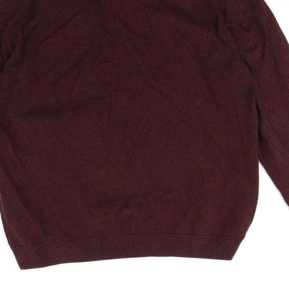 M&S Mens Red   Pullover Jumper Size M