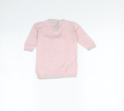Next Baby Pink   Pullover Jumper Size 6-9 Months