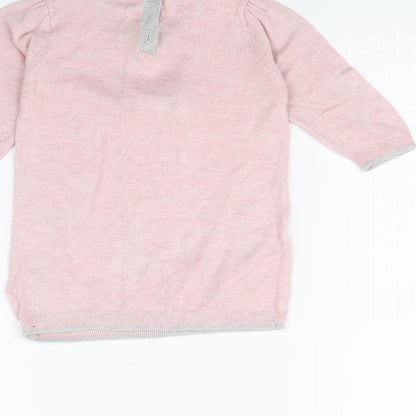 Next Baby Pink   Pullover Jumper Size 6-9 Months