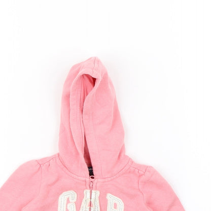 Gap Girls Pink   Full Zip Jumper Size 3-6 Months