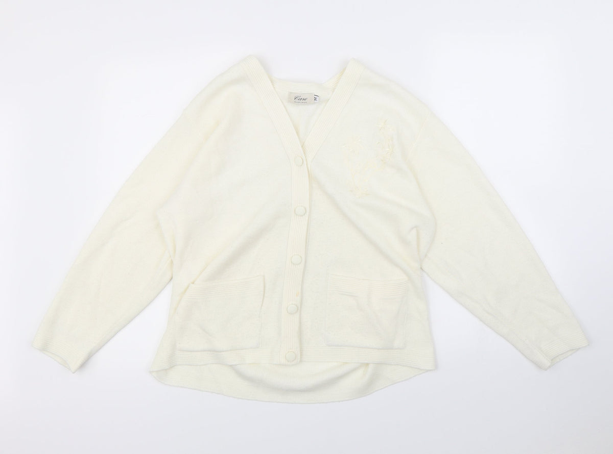 CARE Womens Ivory   Cape Jumper Size M