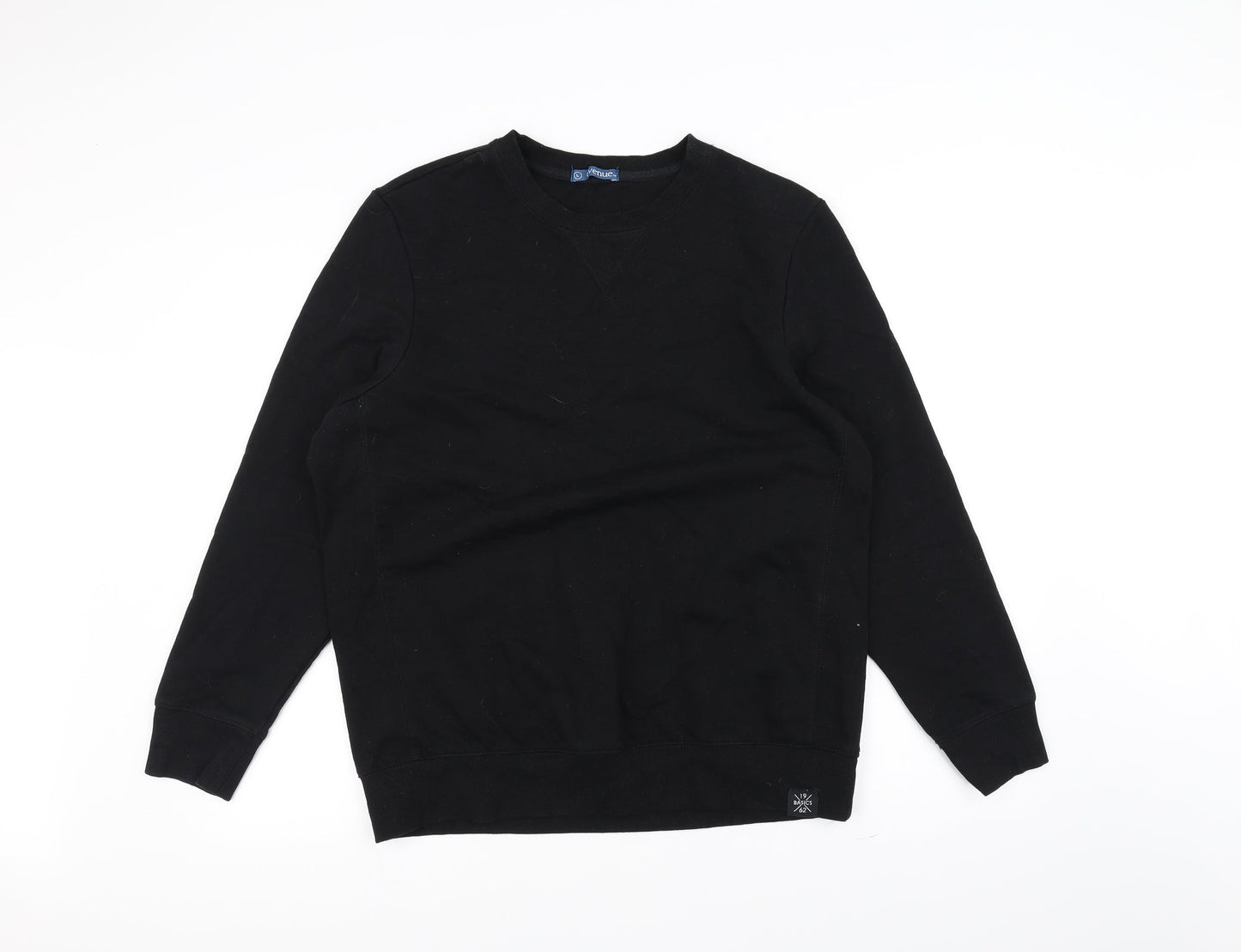 Avenue Mens Black   Pullover Jumper Size L