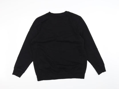 Avenue Mens Black   Pullover Jumper Size L