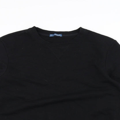 Avenue Mens Black   Pullover Jumper Size L