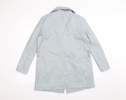 Womens UK Size 6 PRETTYLITTLETHING Grey Overcoat