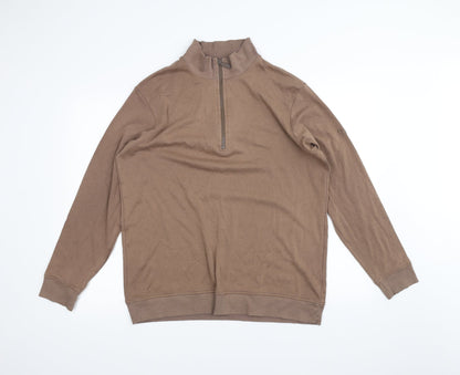 Cotton Traders Mens Brown   Pullover Jumper Size L