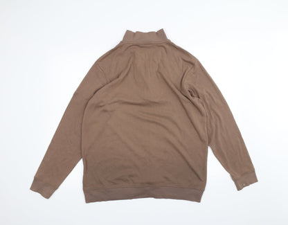 Cotton Traders Mens Brown   Pullover Jumper Size L