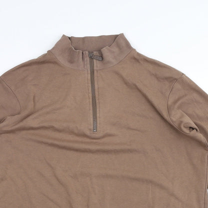 Cotton Traders Mens Brown   Pullover Jumper Size L