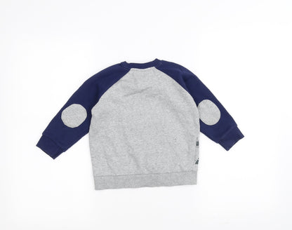 Tu Girls Grey   Pullover Jumper Size 2-3 Years