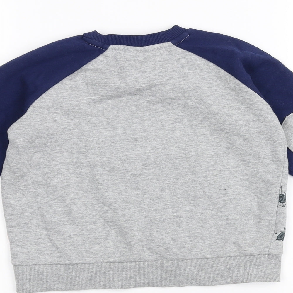 Tu Girls Grey   Pullover Jumper Size 2-3 Years