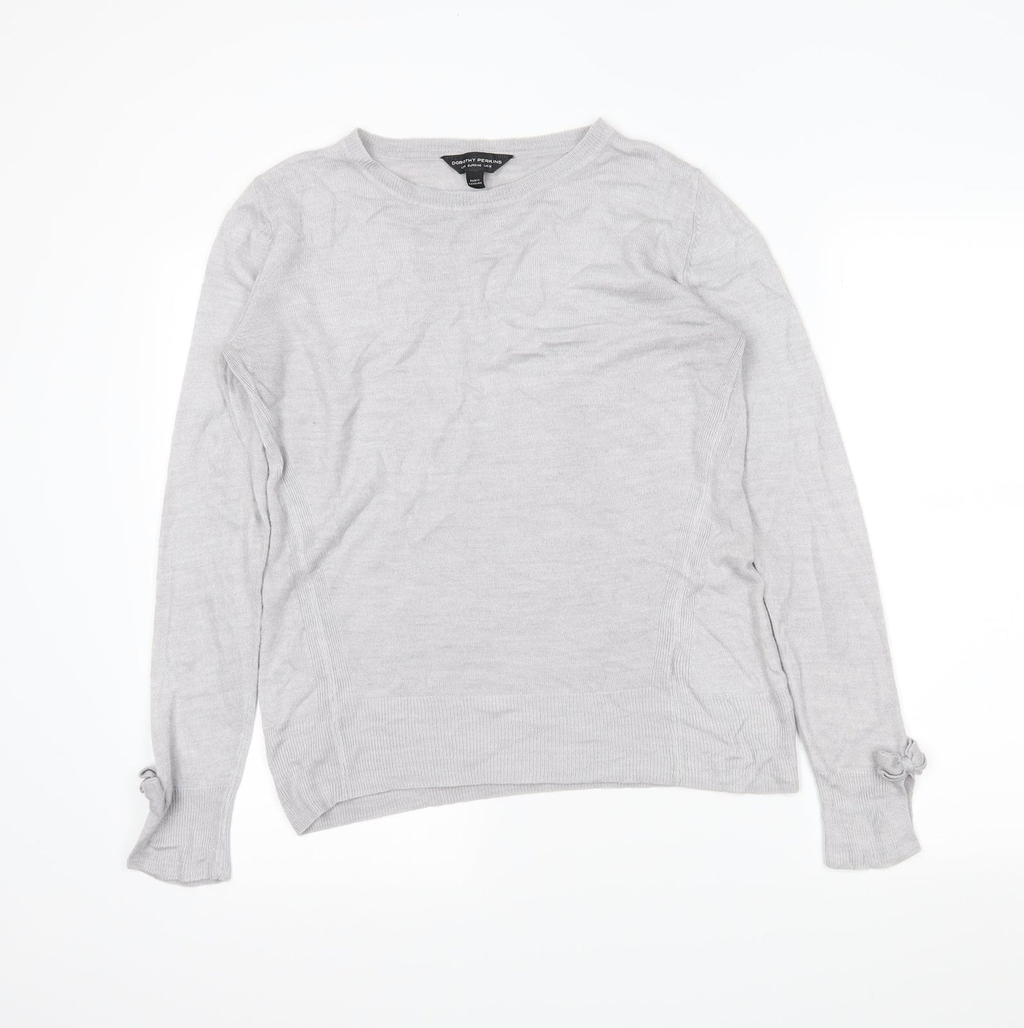 Dorothy Perkins Womens Grey   Tunic Jumper Size 12