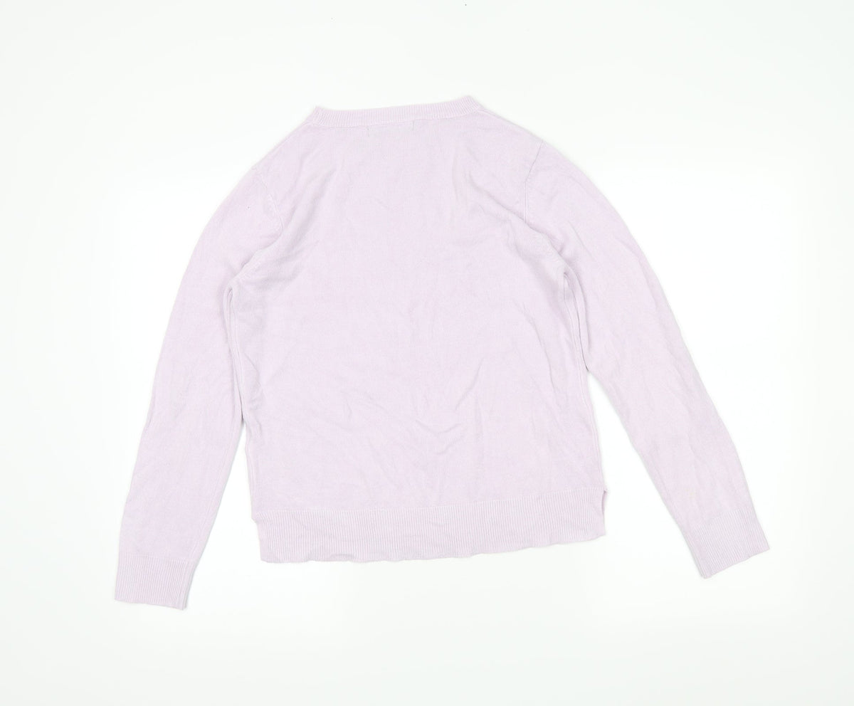 Marks & Spencer Womens Purple   Tunic Jumper Size 10