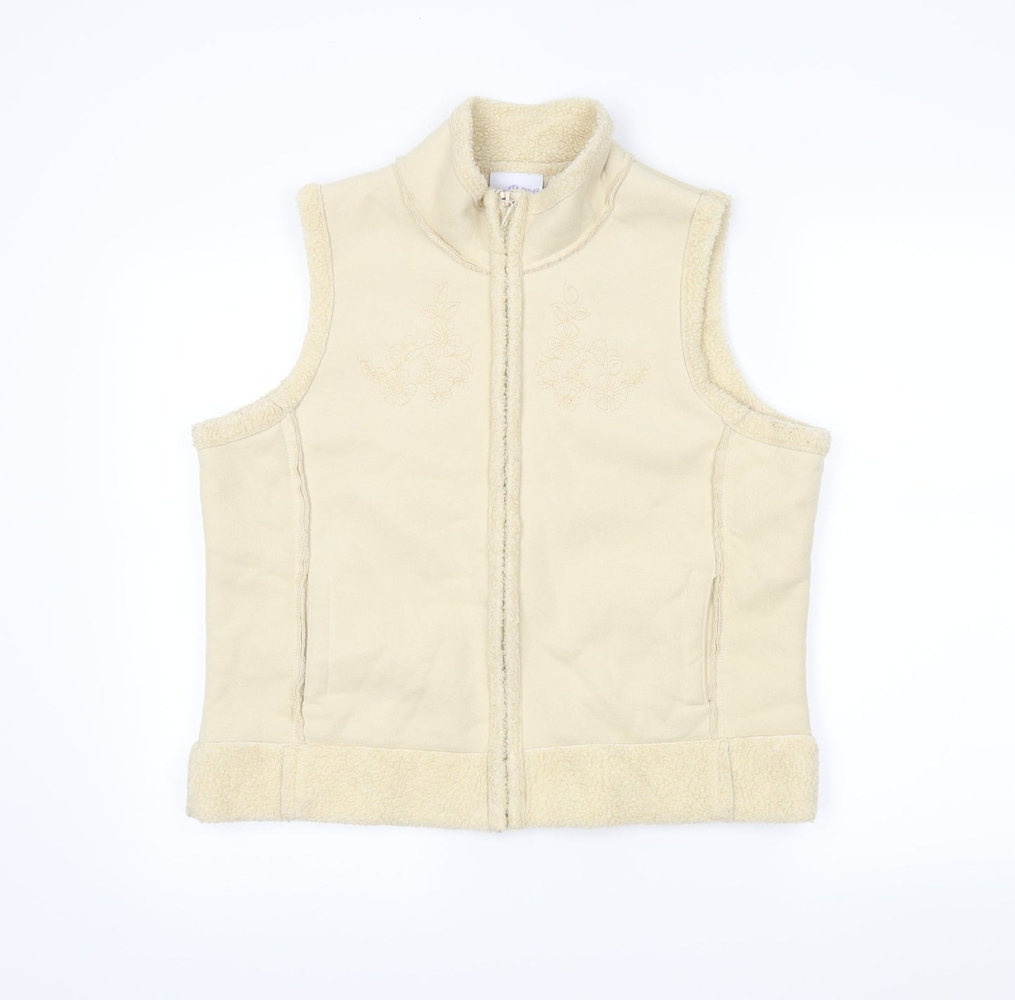 Papaya Womens Ivory   Gilet Coatigan Size 12
