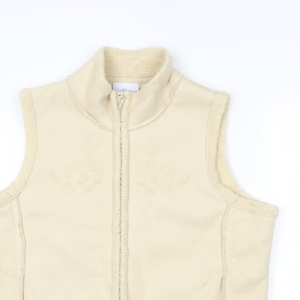 Papaya Womens Ivory   Gilet Coatigan Size 12