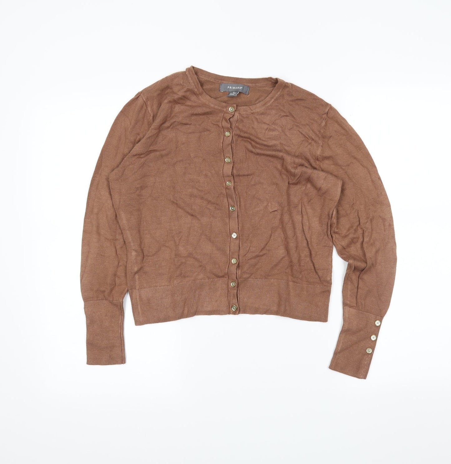 Primark Womens Brown   Cardigan Jumper Size M
