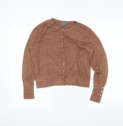 Primark Womens Brown   Cardigan Jumper Size M