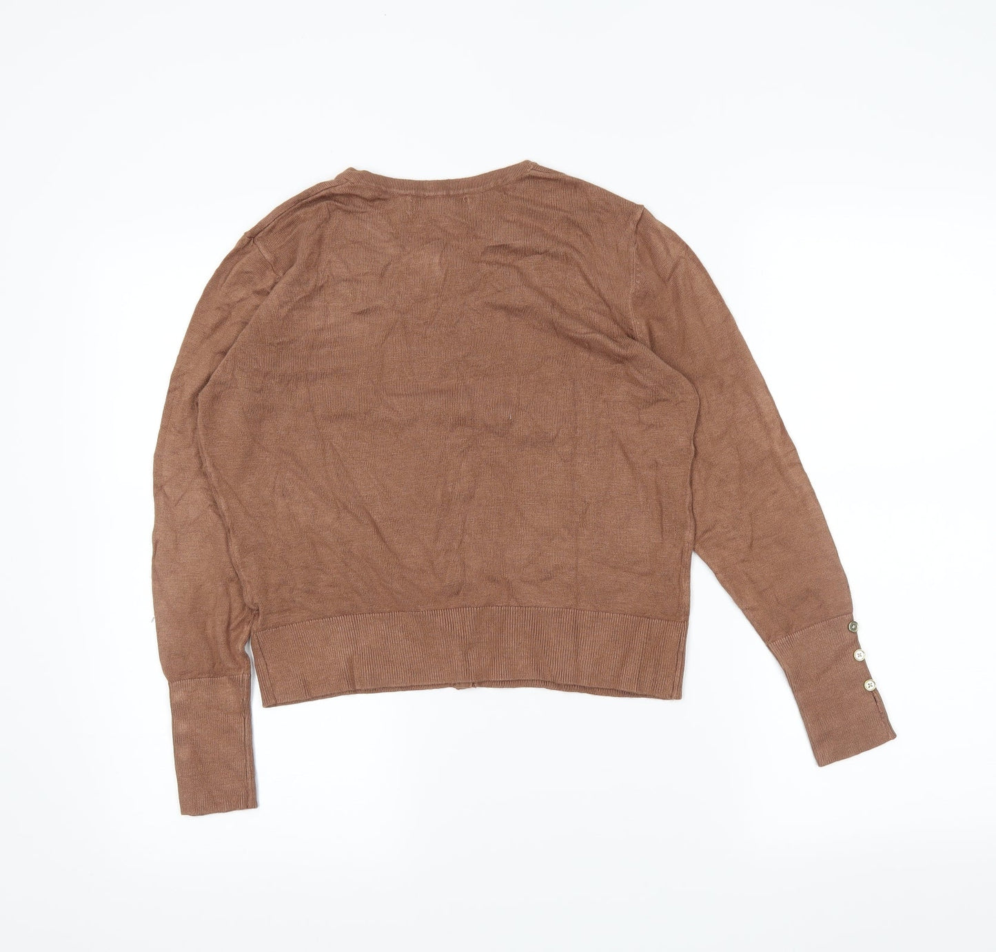 Primark Womens Brown   Cardigan Jumper Size M
