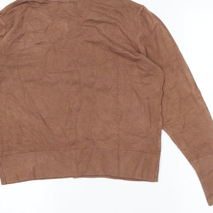 Primark Womens Brown   Cardigan Jumper Size M