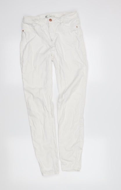 Womens UK Size M molly Regular Fit Skinny White Jeans