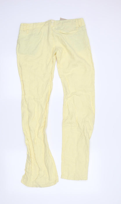 FREEMAN T. PORTER Womens Yellow   Trousers  Size 28 in L32 in