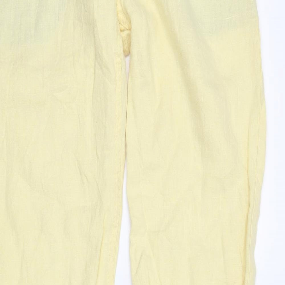 FREEMAN T. PORTER Womens Yellow   Trousers  Size 28 in L32 in