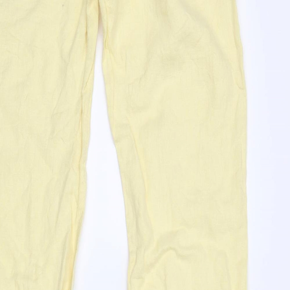 FREEMAN T. PORTER Womens Yellow   Trousers  Size 28 in L32 in