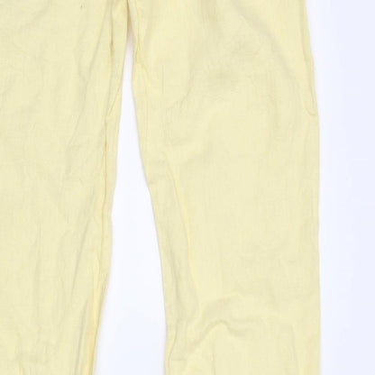 FREEMAN T. PORTER Womens Yellow   Trousers  Size 28 in L32 in
