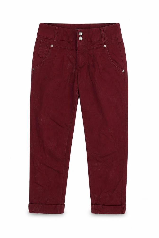 Only Womens Red   Cropped Jeans Size 34 in L25 in