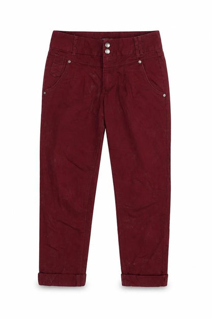 Only Womens Red   Cropped Jeans Size 34 in L25 in