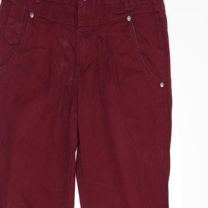 onlly Womens Red   Cropped Jeans Size 34 in L25 in