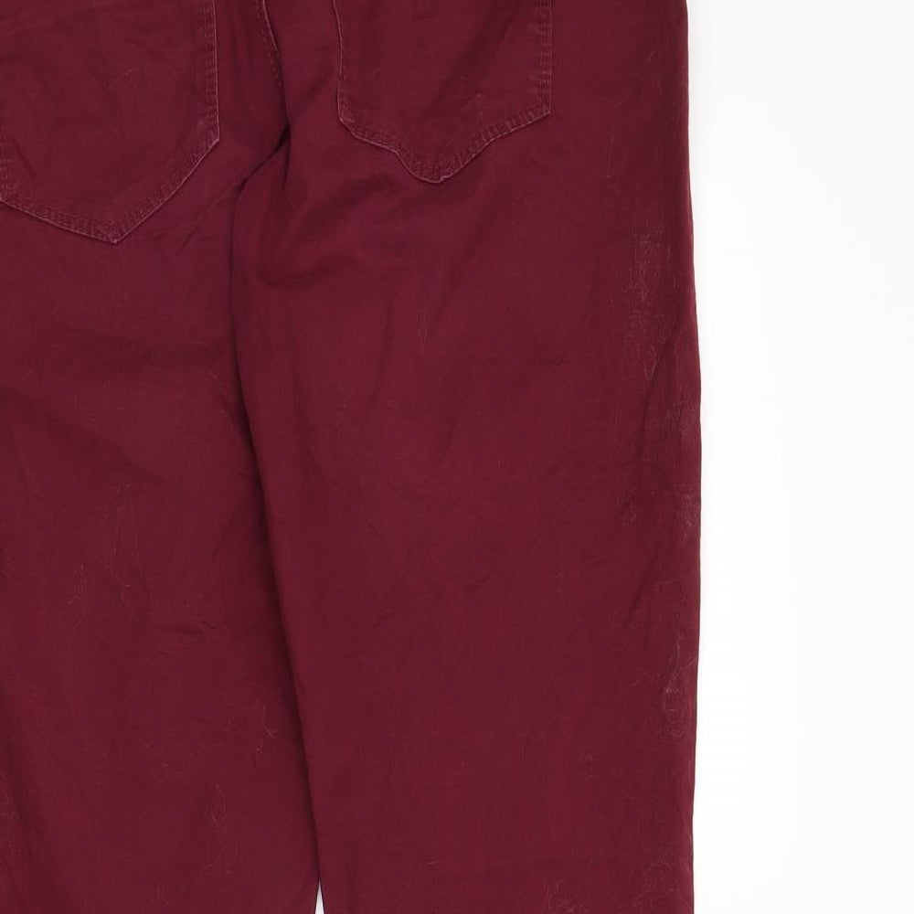 onlly Womens Red   Cropped Jeans Size 34 in L25 in