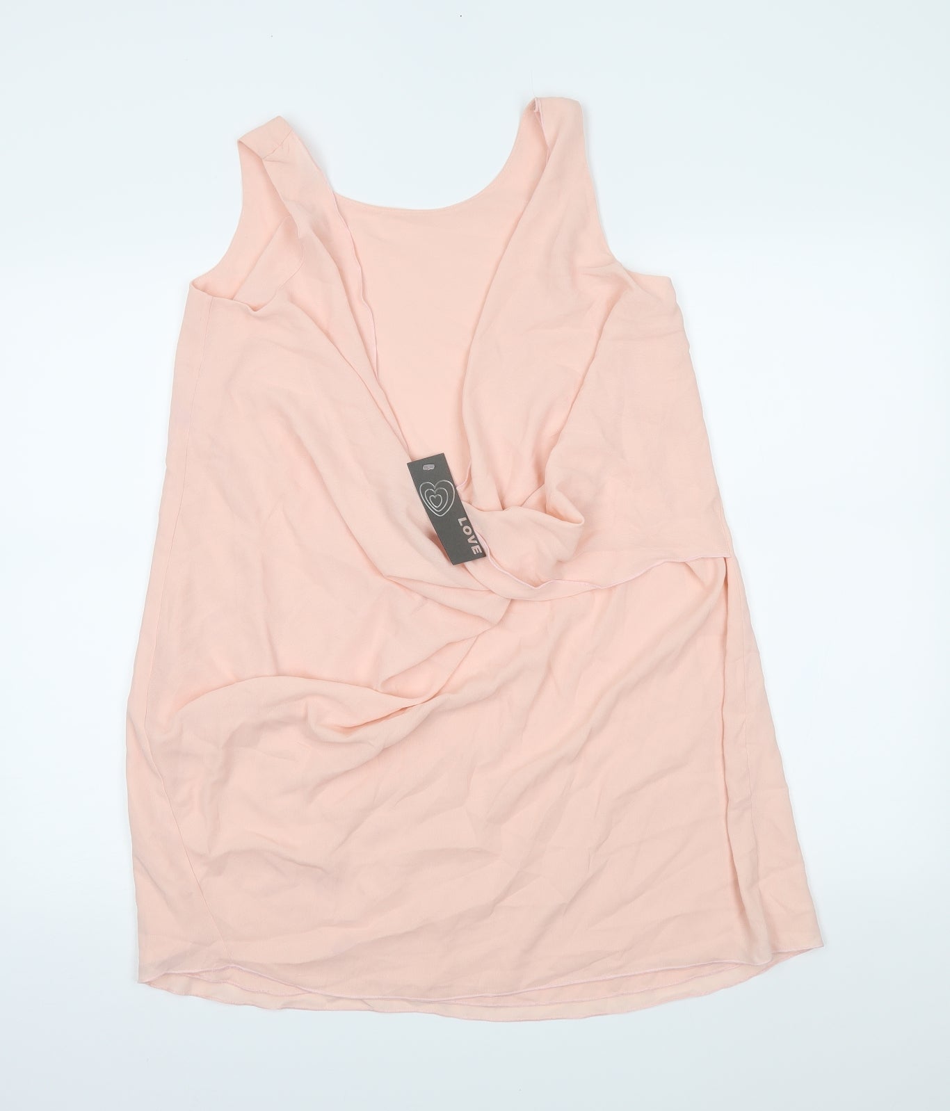 Womens UK Size S Love Pink Basic Tank