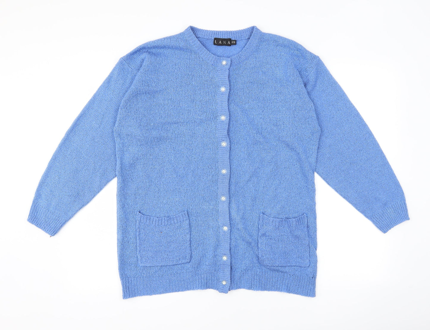 Lana Womens Blue   Cardigan Jumper One Size