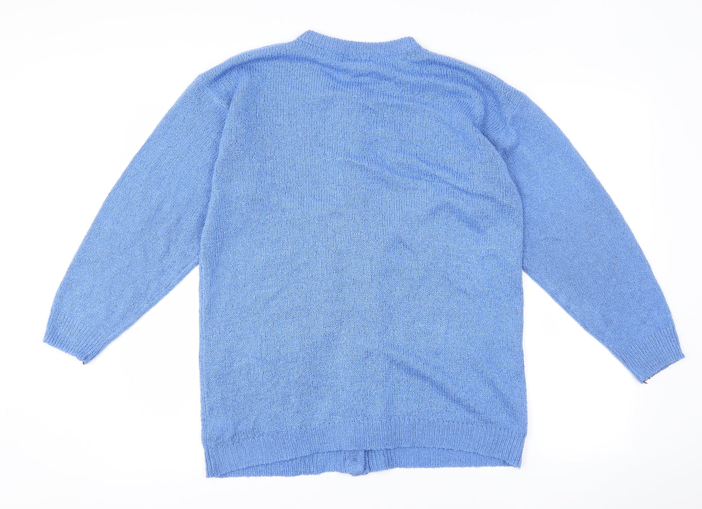 Lana Womens Blue   Cardigan Jumper One Size