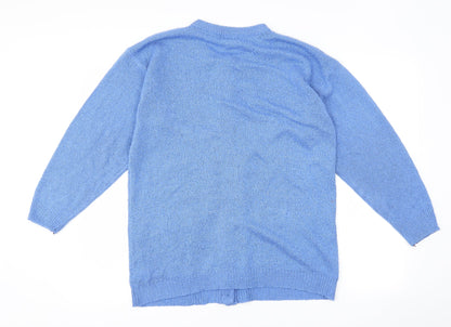 Lana Womens Blue   Cardigan Jumper One Size