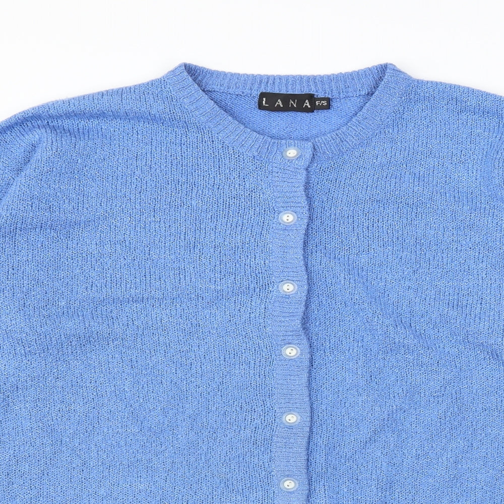 Lana Womens Blue   Cardigan Jumper One Size