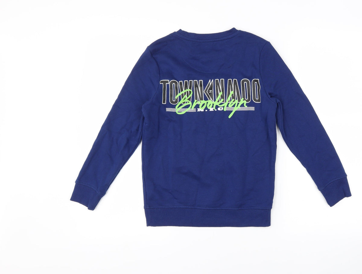 F&F Boys Blue   Pullover Sweatshirt Size 8-9 Years  - Graphic