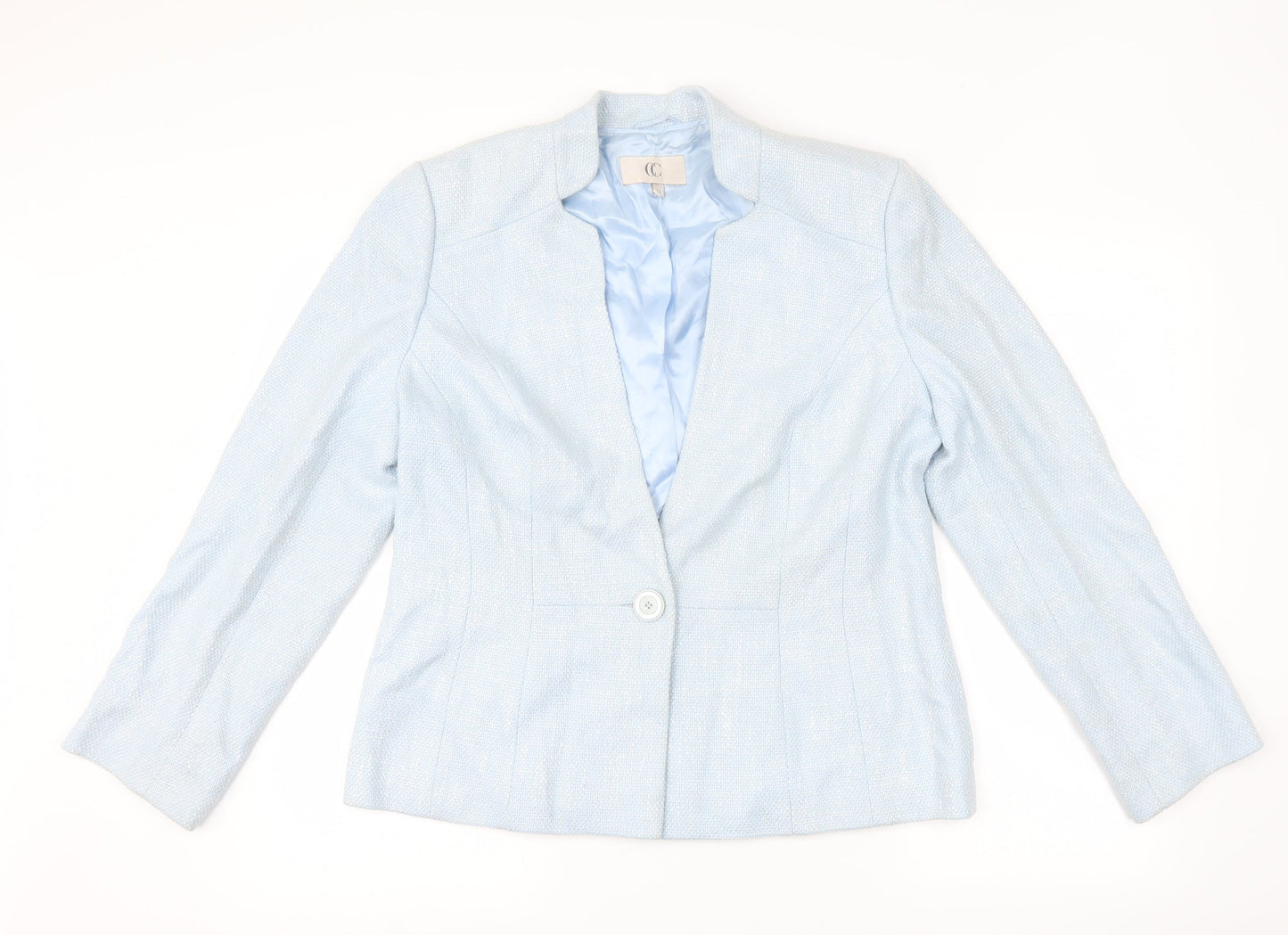 Country Casuals Womens Blue   Jacket Suit Jacket Size 14