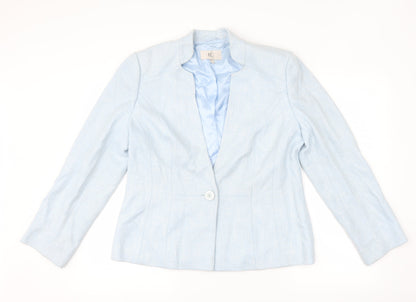 Country Casuals Womens Blue   Jacket Suit Jacket Size 14