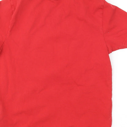 No Fear Boys Red   Basic T-Shirt Size 7-8 Years  - Graphic