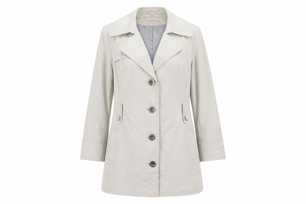Womens UK Size 16 Evans Grey Overcoat